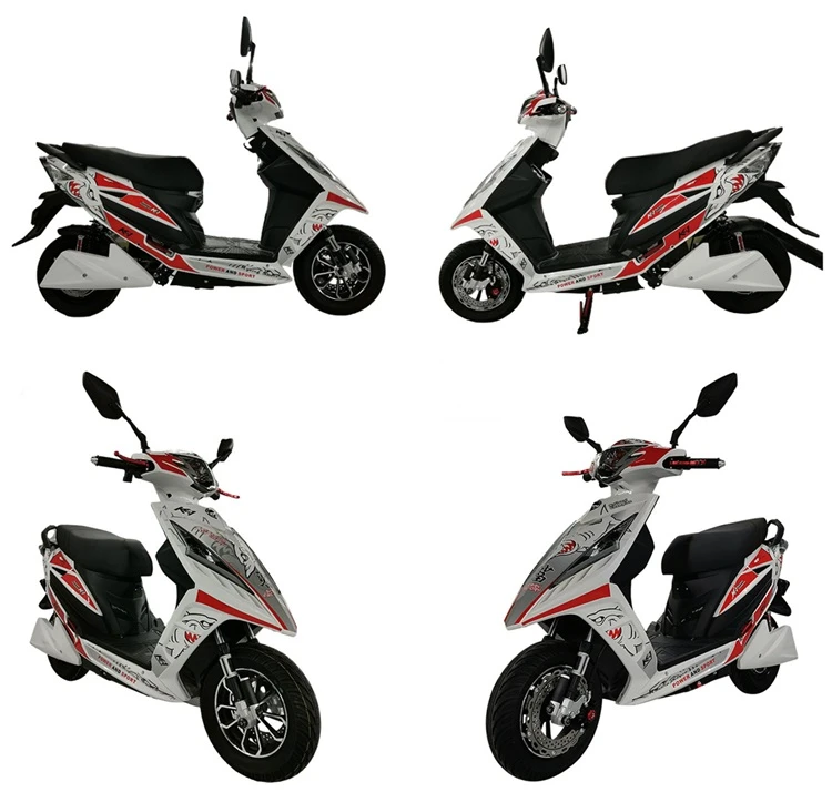High Speed Electric Scooter Motorcycle-White
